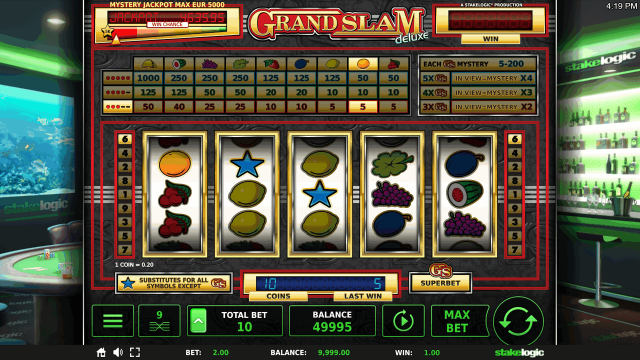 Бонусная игра Grand Slam Deluxe 4