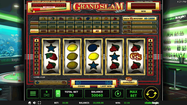 Игровой интерфейс Grand Slam Deluxe 3
