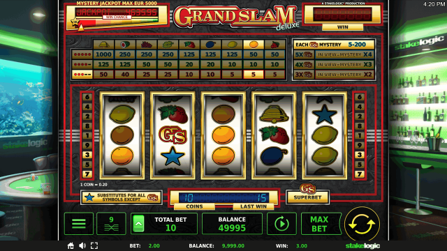 Характеристики слота Grand Slam Deluxe 8