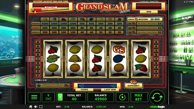 Бонусная игра Grand Slam Deluxe 9