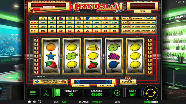 Бонусная игра Grand Slam Deluxe 10