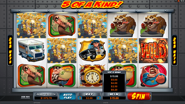 Игровой интерфейс Bust The Bank 9