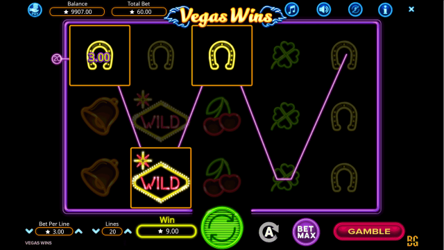 Бонусная игра Vegas Wins 4