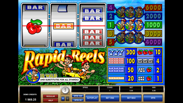 Бонусная игра Rapid Reels 5