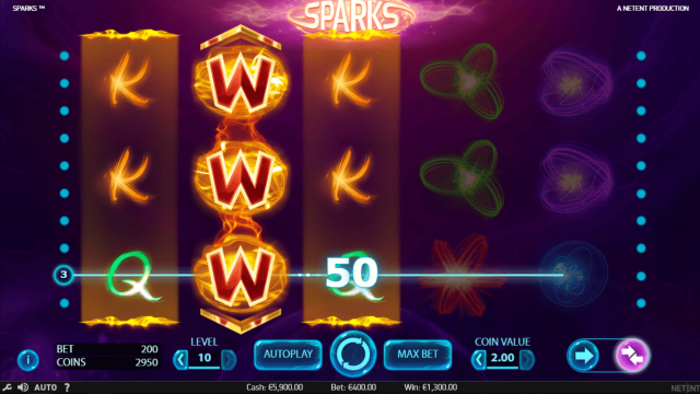 Характеристики слота Sparks 2