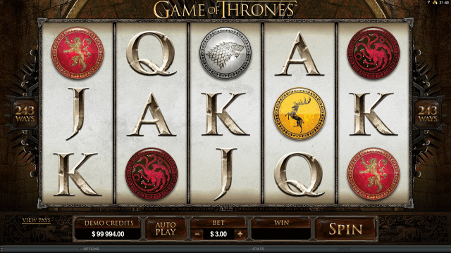 Бонусная игра Game Of Thrones 1