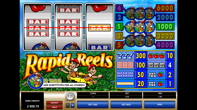 Бонусная игра Rapid Reels 1