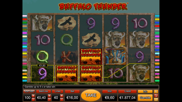 Бонусная игра Buffalo Thunder 8