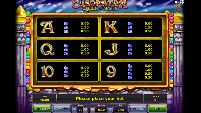 Бонусная игра Cleopatra Queen Of Slots 2