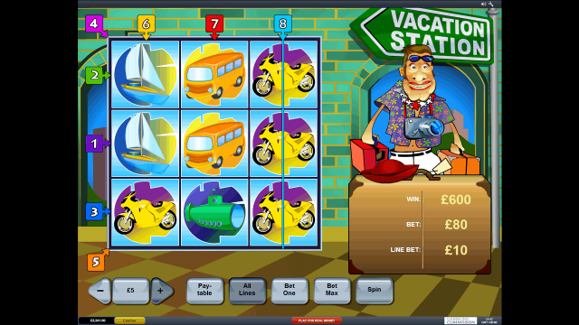 Игровой интерфейс Vacation Station 5