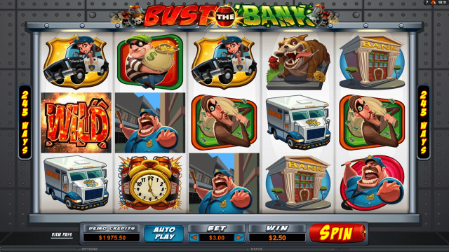 Характеристики слота Bust The Bank 6