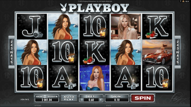 Характеристики слота Playboy 3