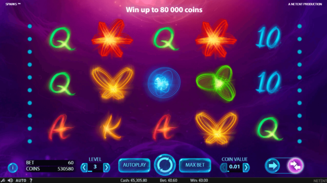 Игровой интерфейс Sparks 1
