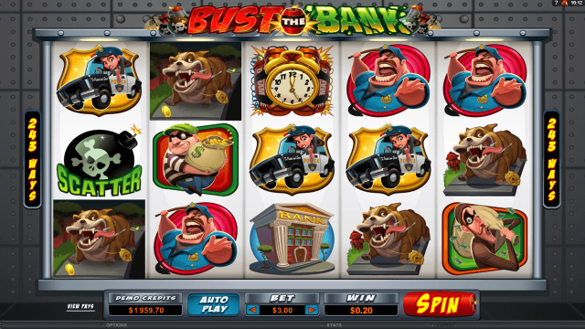 Характеристики слота Bust The Bank 7