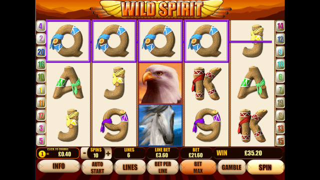 Бонусная игра Wild Spirit 8