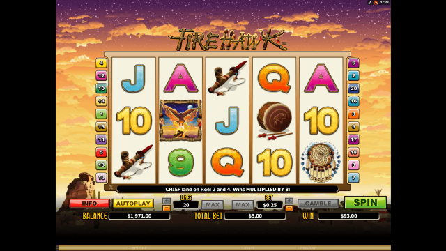 Игровой интерфейс Fire Hawk 7